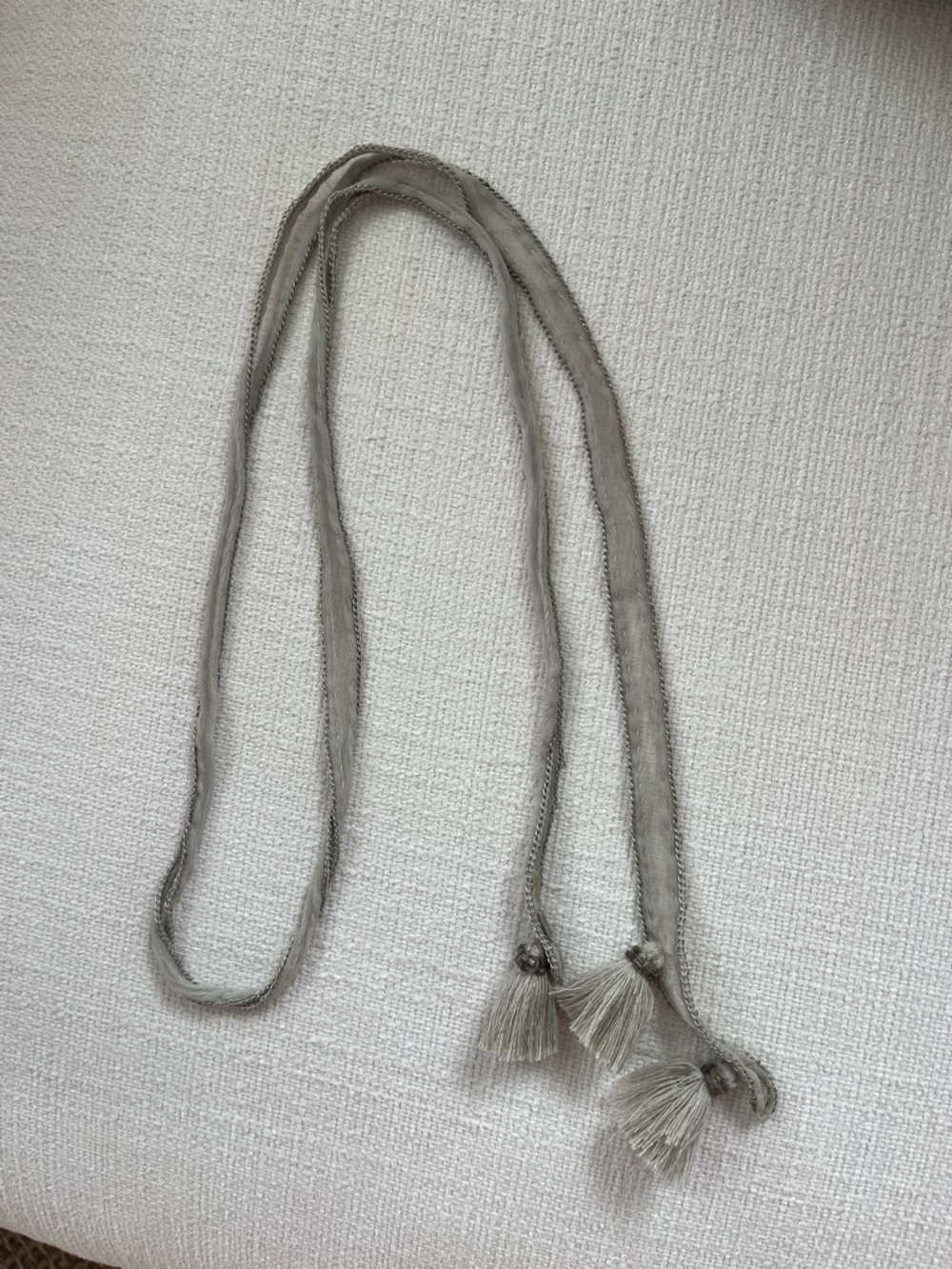 Chan Luu Chiffon Tassel Tie - Picture 3 of 3